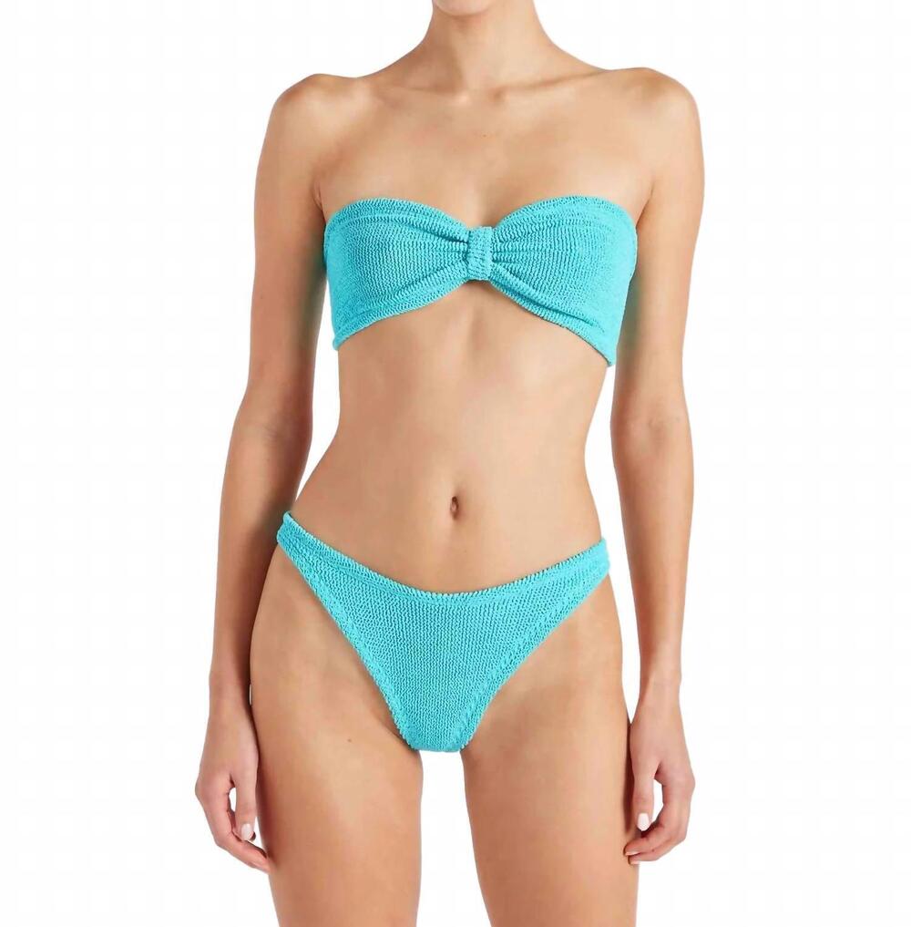 NEW HUNZA G tina bikini swimwear in aqua